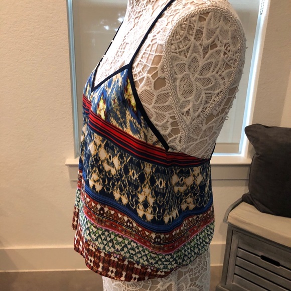Magic carpet print flowy tank top - Picture 1 of 5